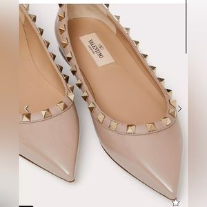 Valentino rock stud ballerina flat 37